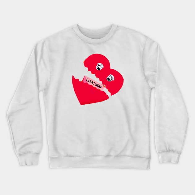 Love You Crewneck Sweatshirt by Abiarsa